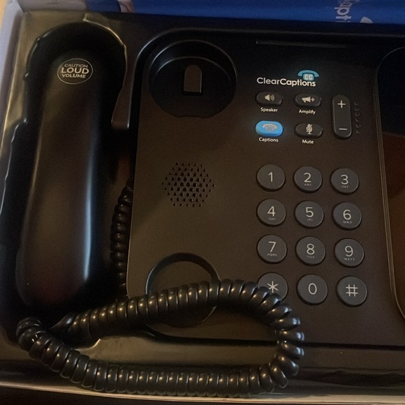 Clear Captions Blue Hearing Impaired Call Captioning Phone - Picture 3 of 5